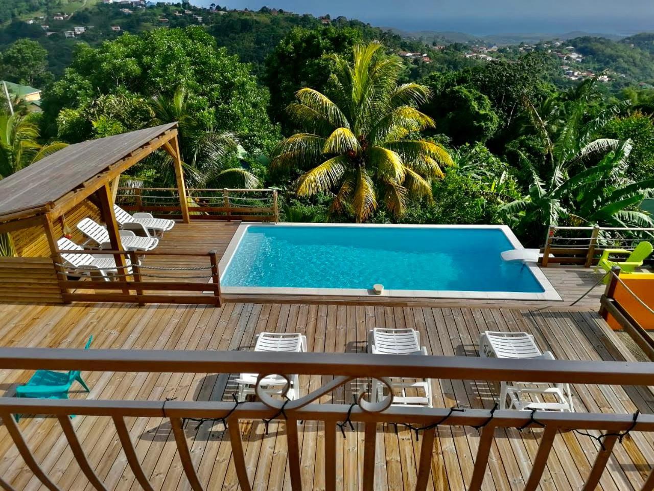 Villa Cosaroe 6-14 Pers Piscine Et Superbe Vue Mer Panoramique Riviere-Salee Exterior photo